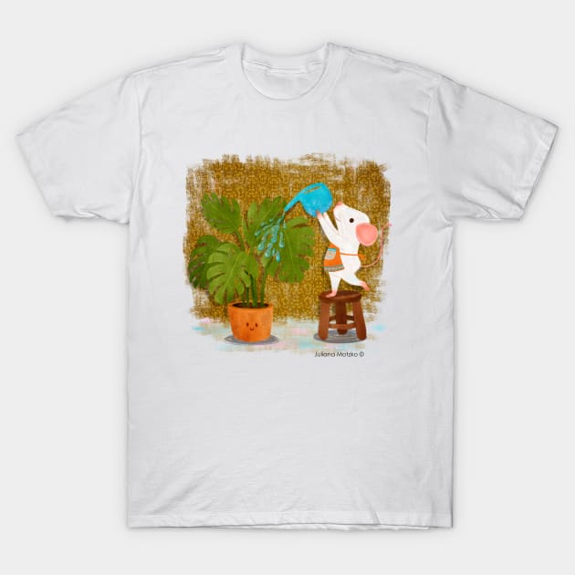 Mice watering the plants T-Shirt by julianamotzko